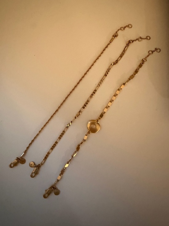 Madewell Jewelry - Madewell Gold-Tone Layered Chain Bracelet Set